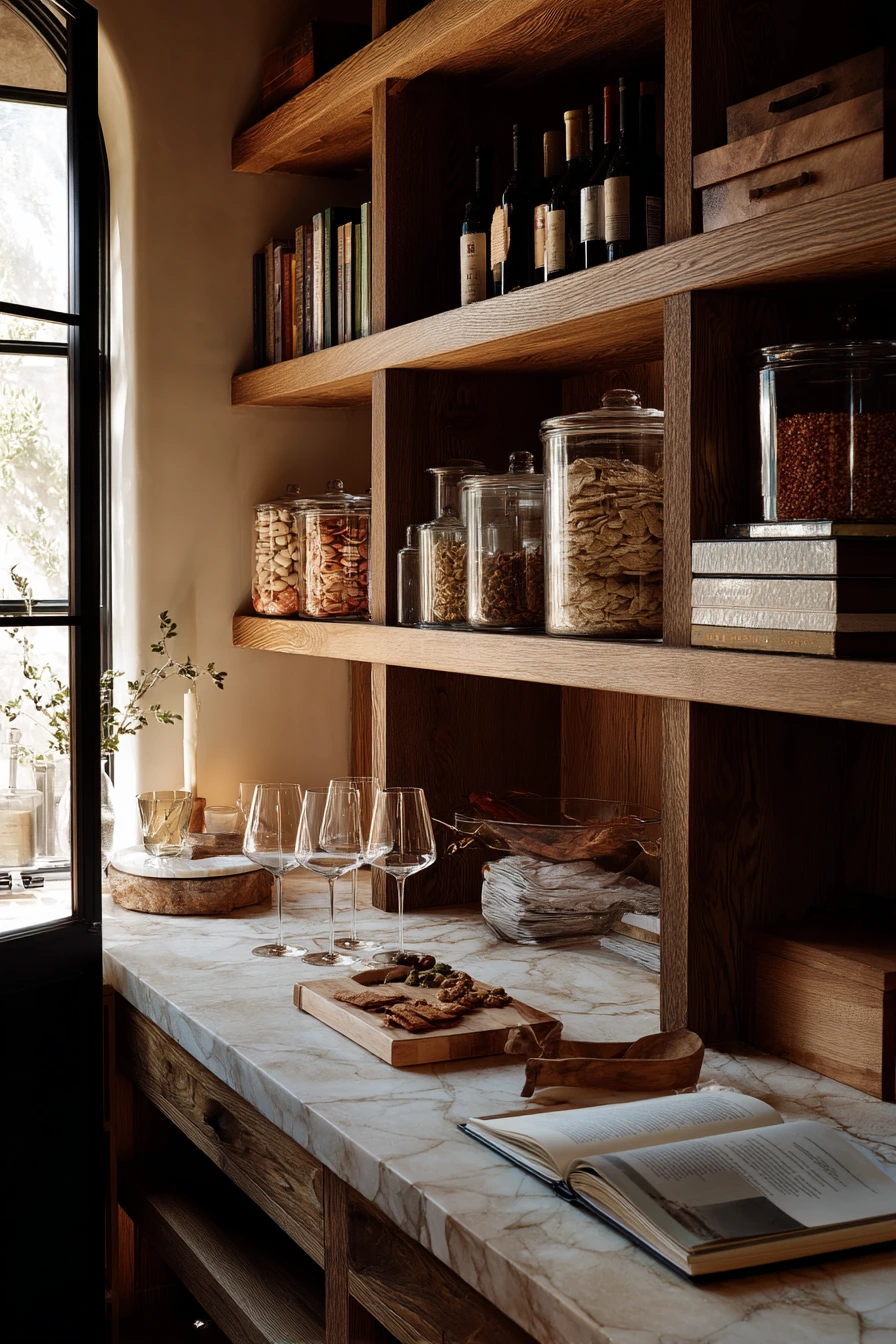 Elegant Pantry for Entertaining Hosts