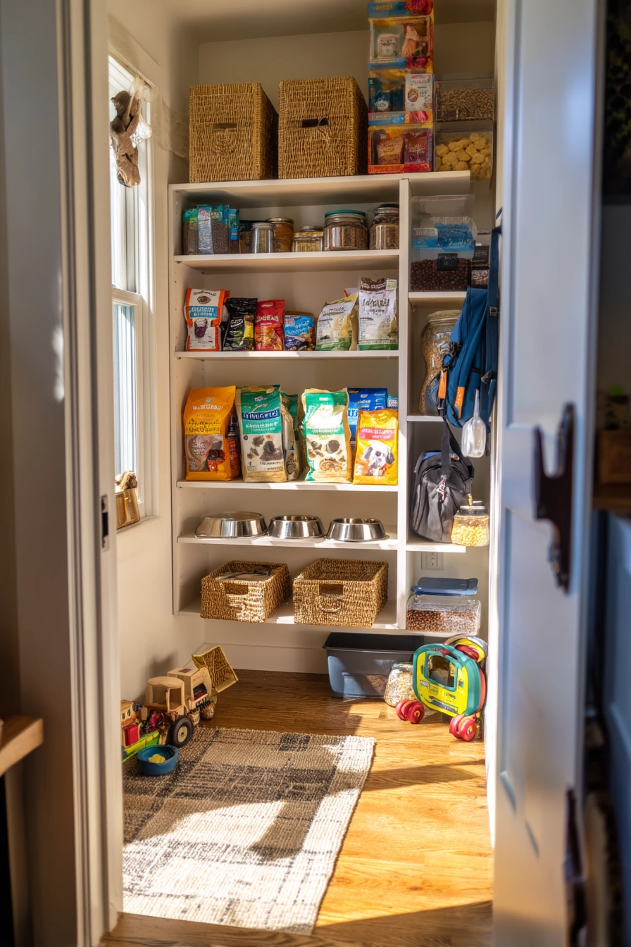 Pantry with Pet and Kid Life Stacks
