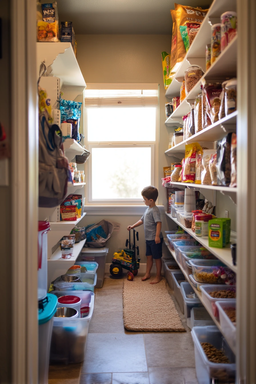 Pantry with Pet and Kid Life Stacks