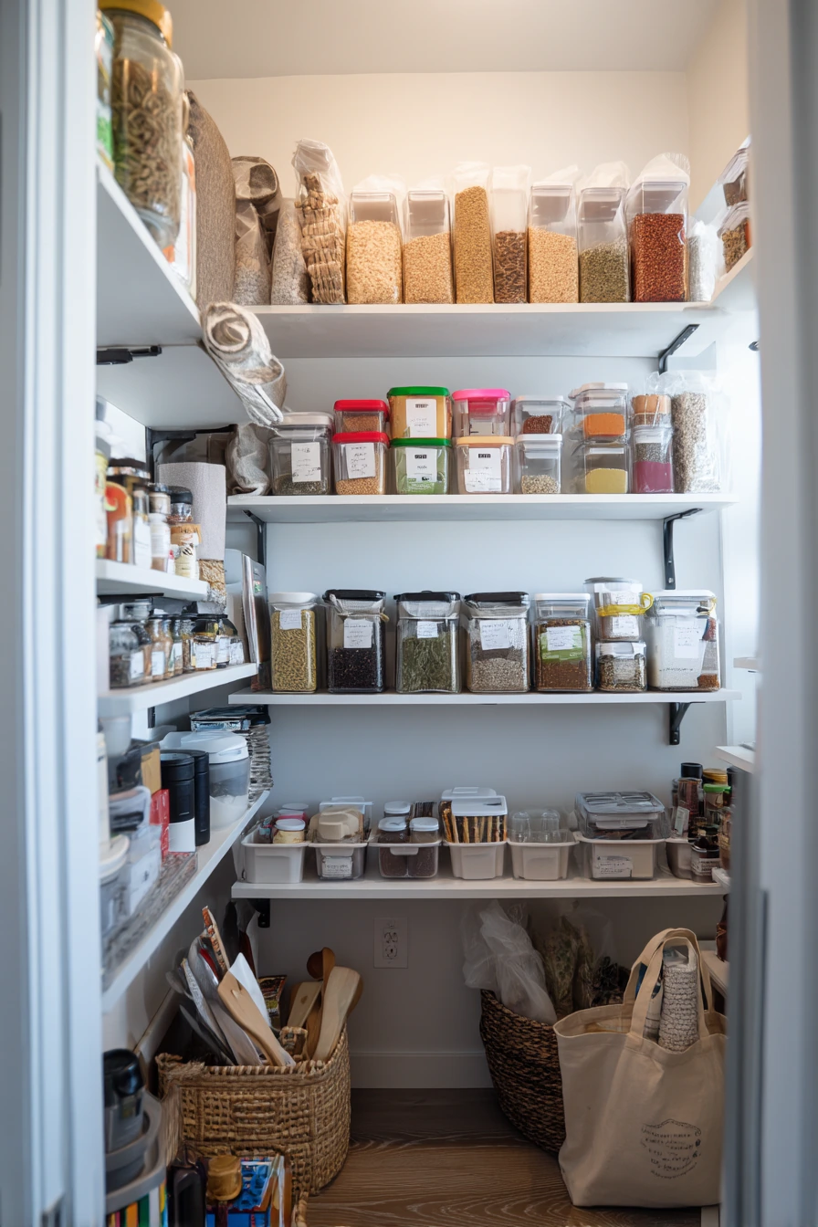 Rental Pantry Makeover with Removable Fixes