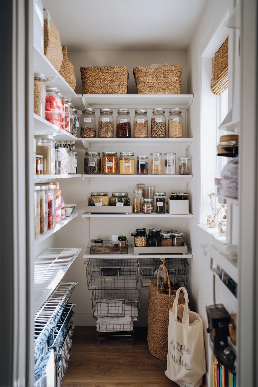 Rental Pantry Makeover with Removable Fixes