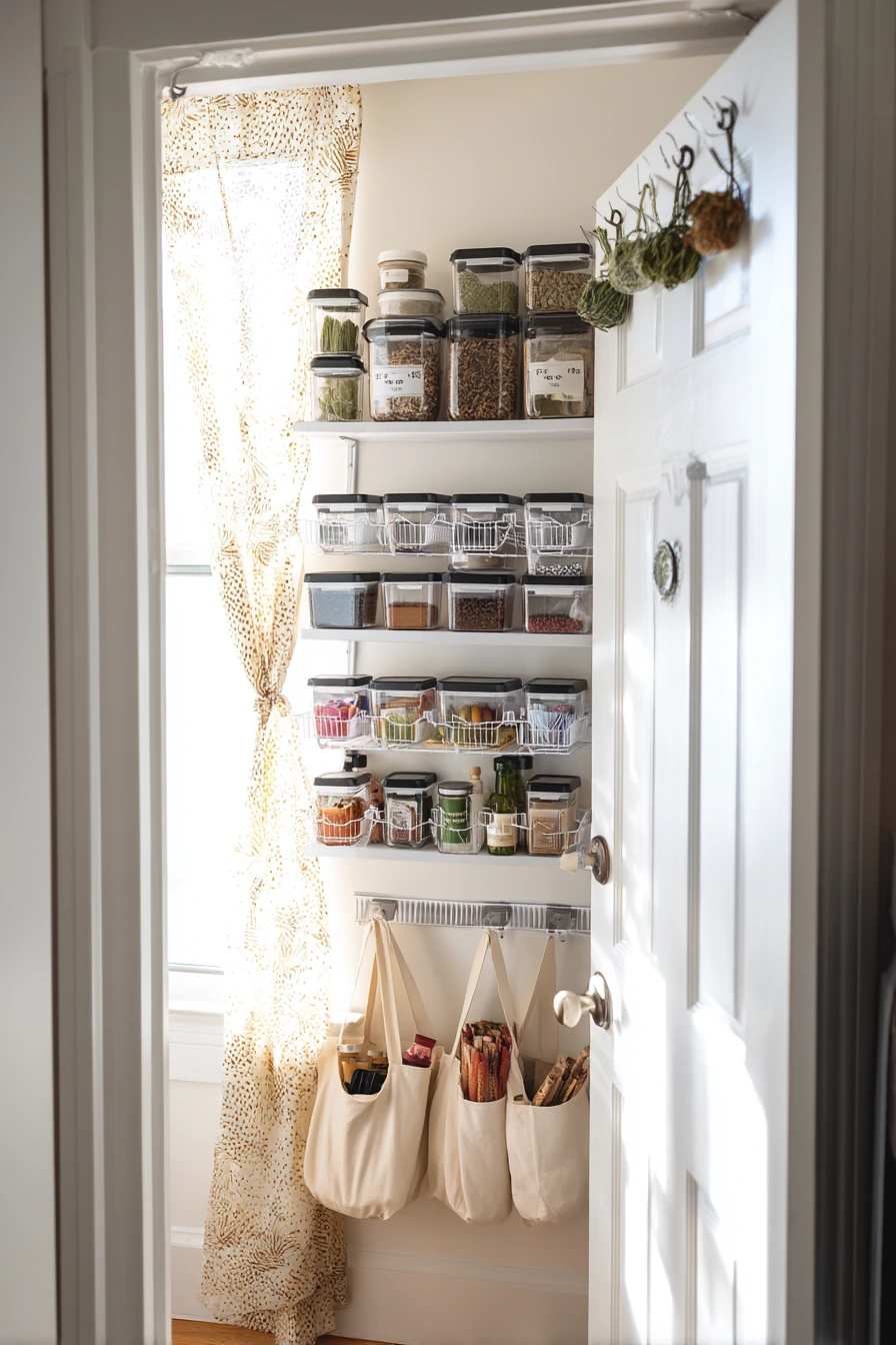 Rental Pantry Makeover with Removable Fixes