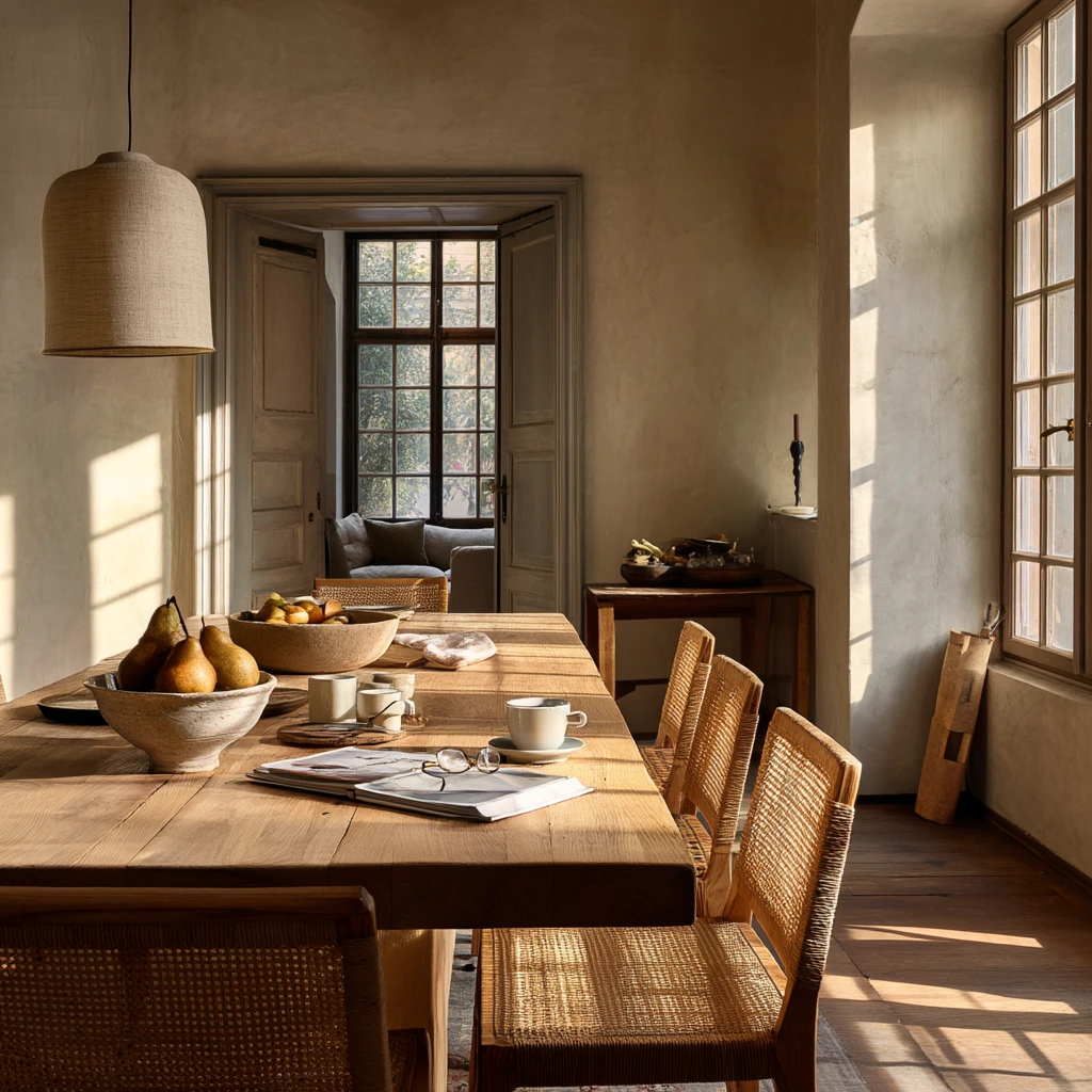 Quiet Morning Breakfast Scene