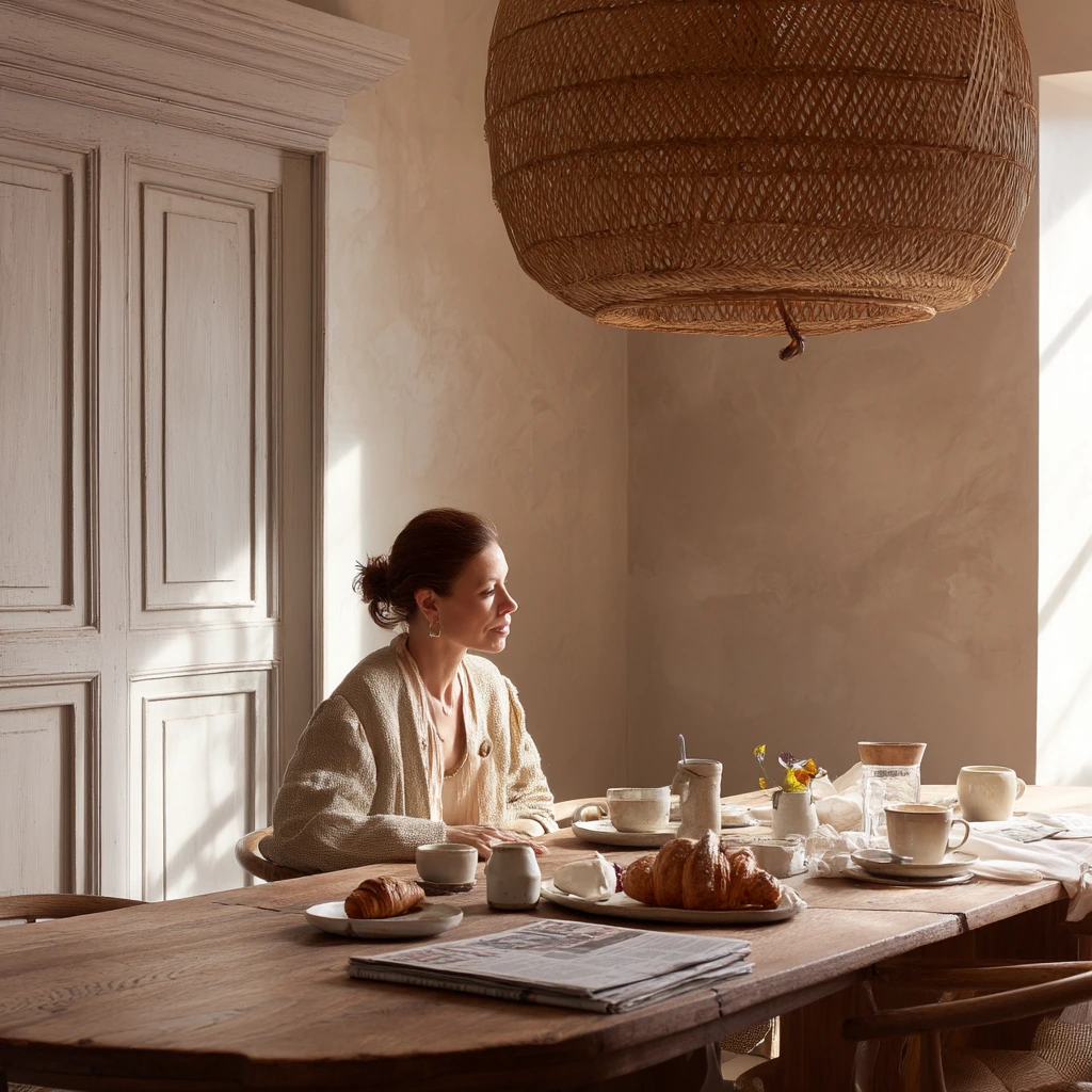 Quiet Weekend Brunch Setting