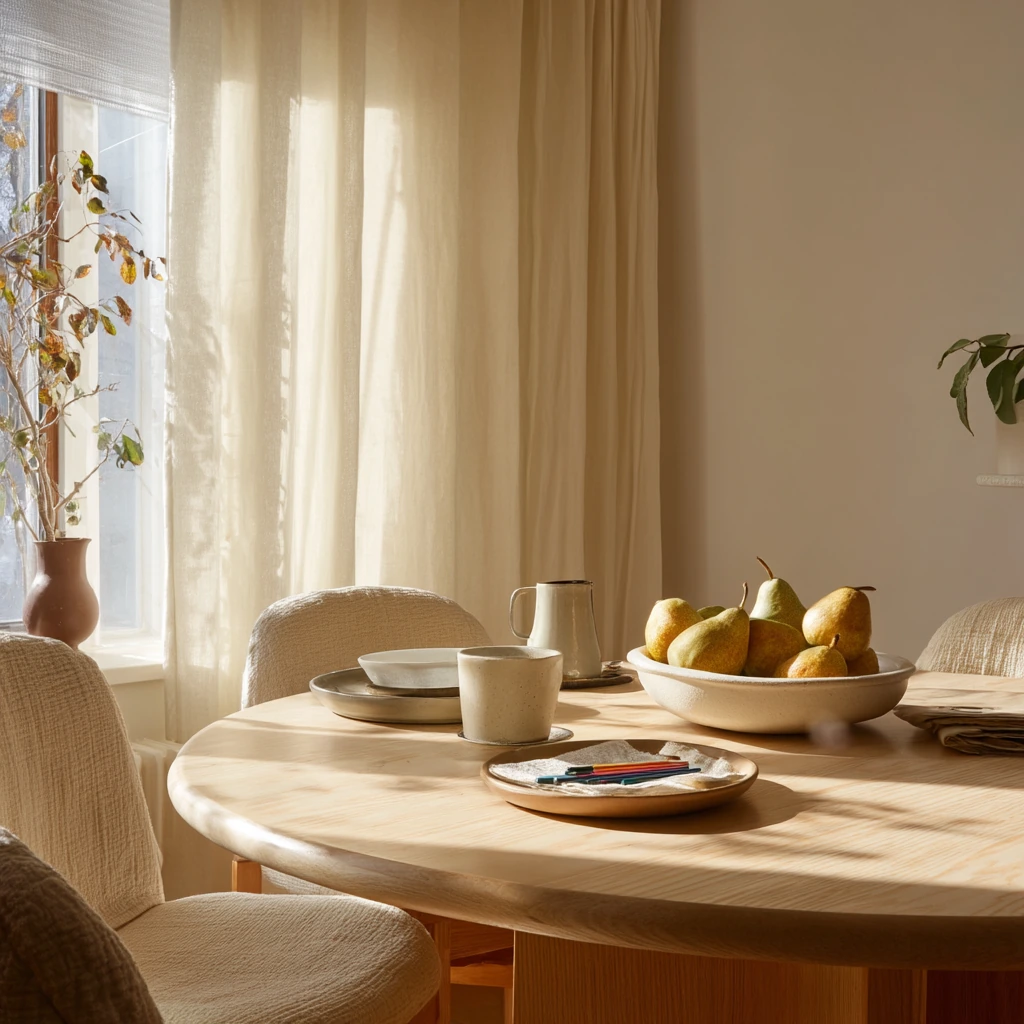 Sunlit Family Breakfast Nook