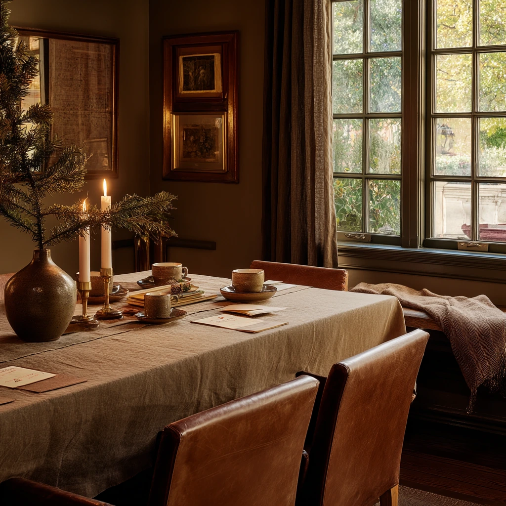 Cozy Winter Hosting Scene