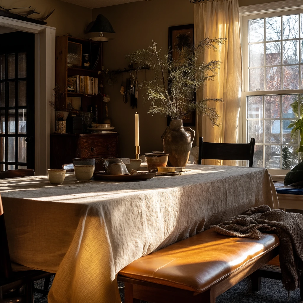 Cozy Winter Hosting Scene