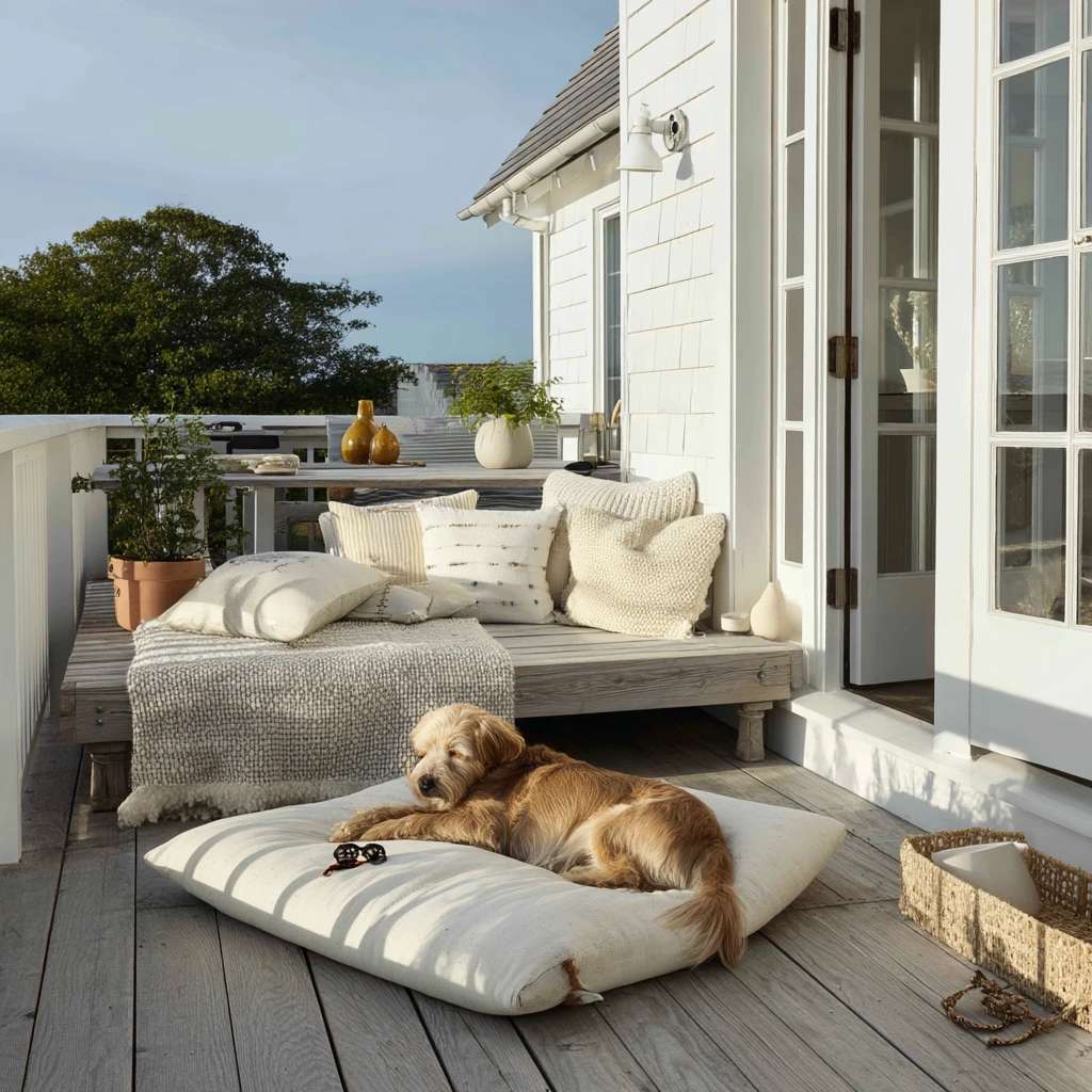 Pet-Friendly White Deck Morning