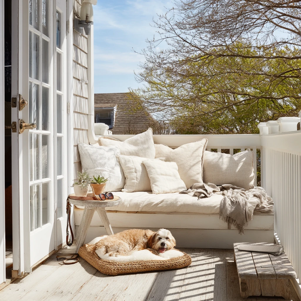 Pet-Friendly White Deck Morning
