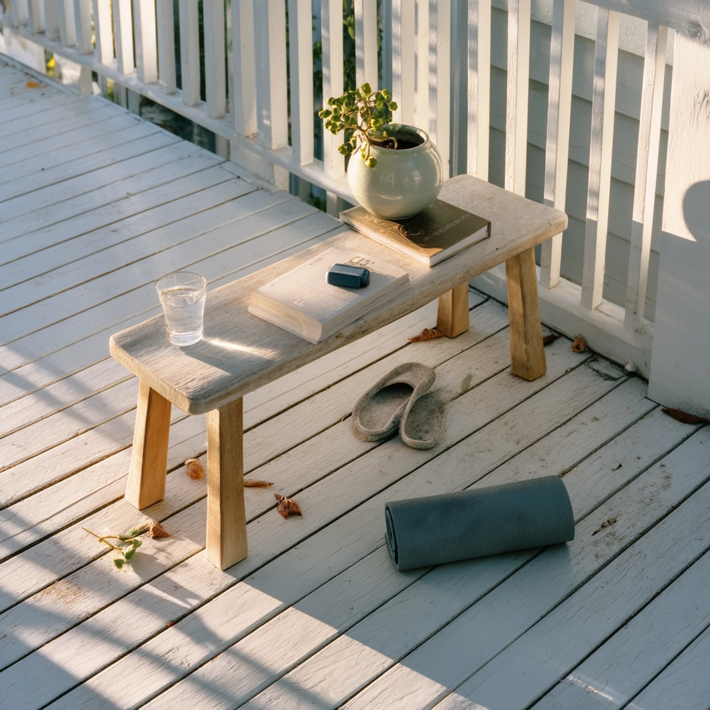 Morning Yoga on the White Deck