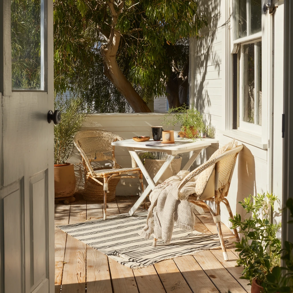 Backyard Morning Coffee Deck