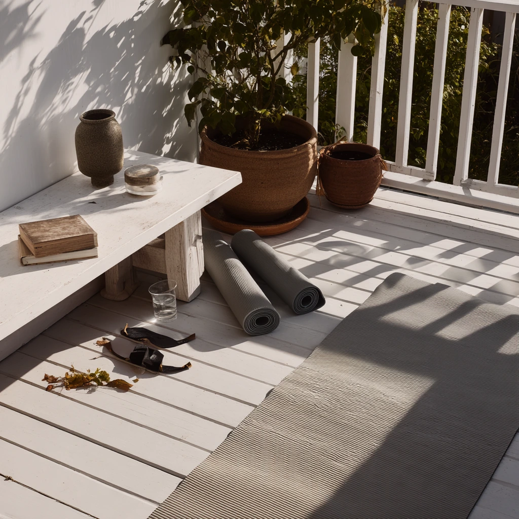 Morning Yoga on the White Deck